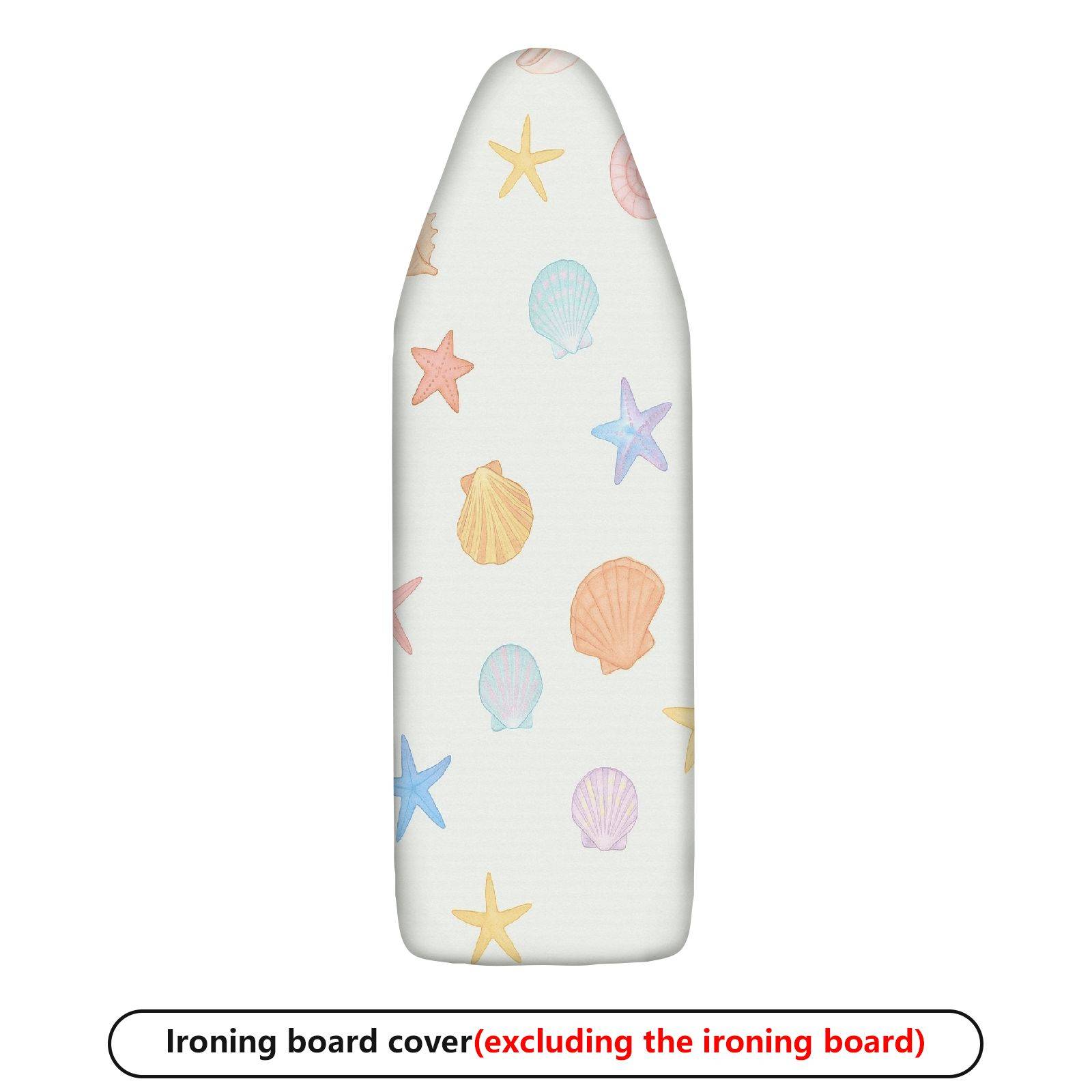 1-Piece Beach Sea Shell Starfish  Ironing Board Cover, Universal Size, Without Board