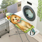 1-Piece Cute Dog Flower  Ironing Board Cover, Universal Size, Without Board