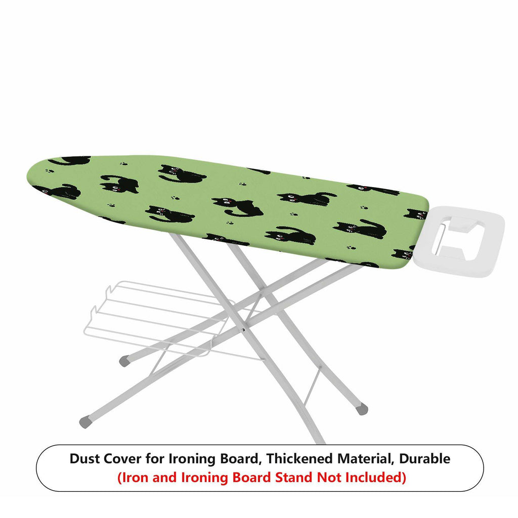 1-Piece Black Cat Paw Print  Ironing Board Cover, Universal Size, Without Board