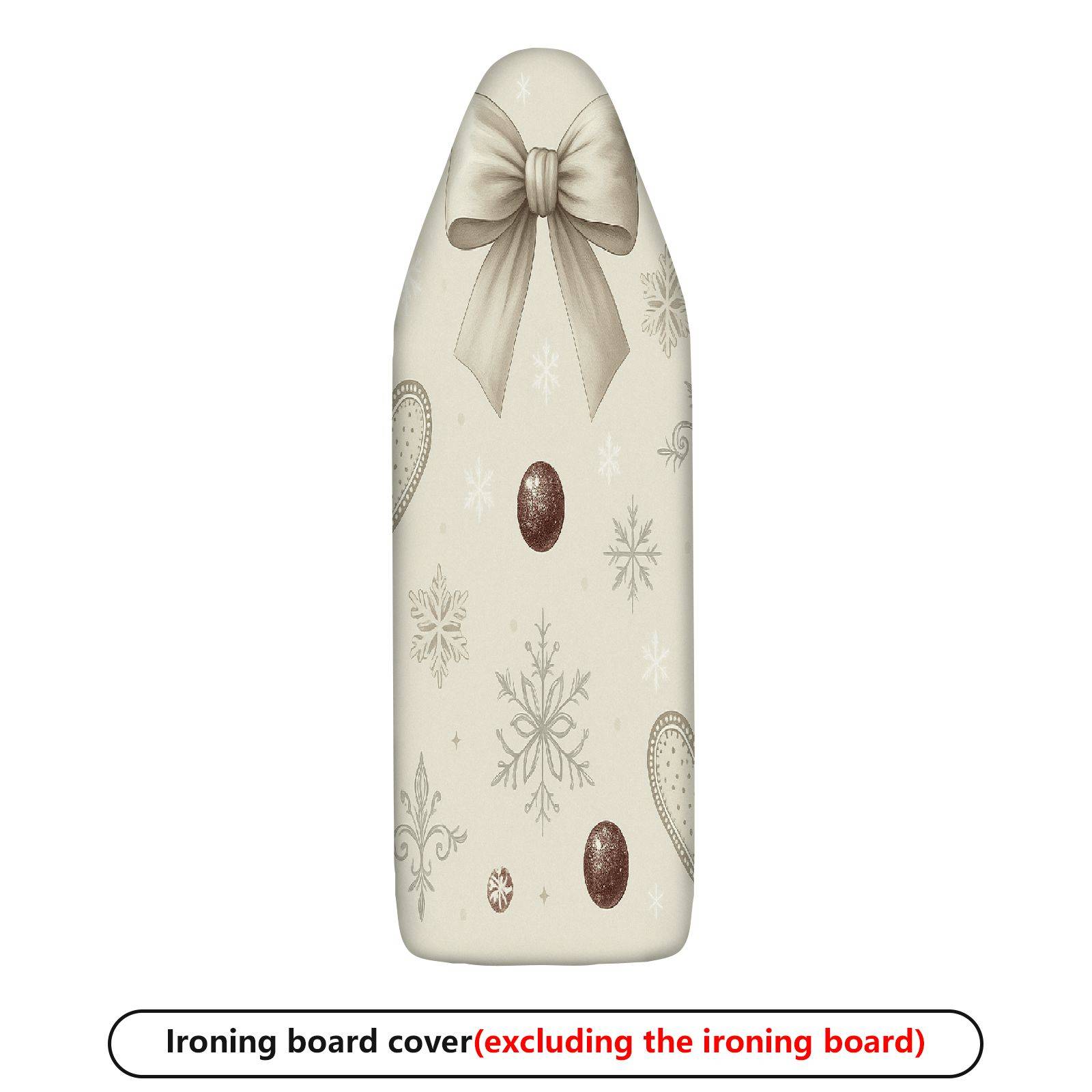 1-Piece Christmas Gift Snowflake Bow  Ironing Board Cover, Universal Size, Without Board