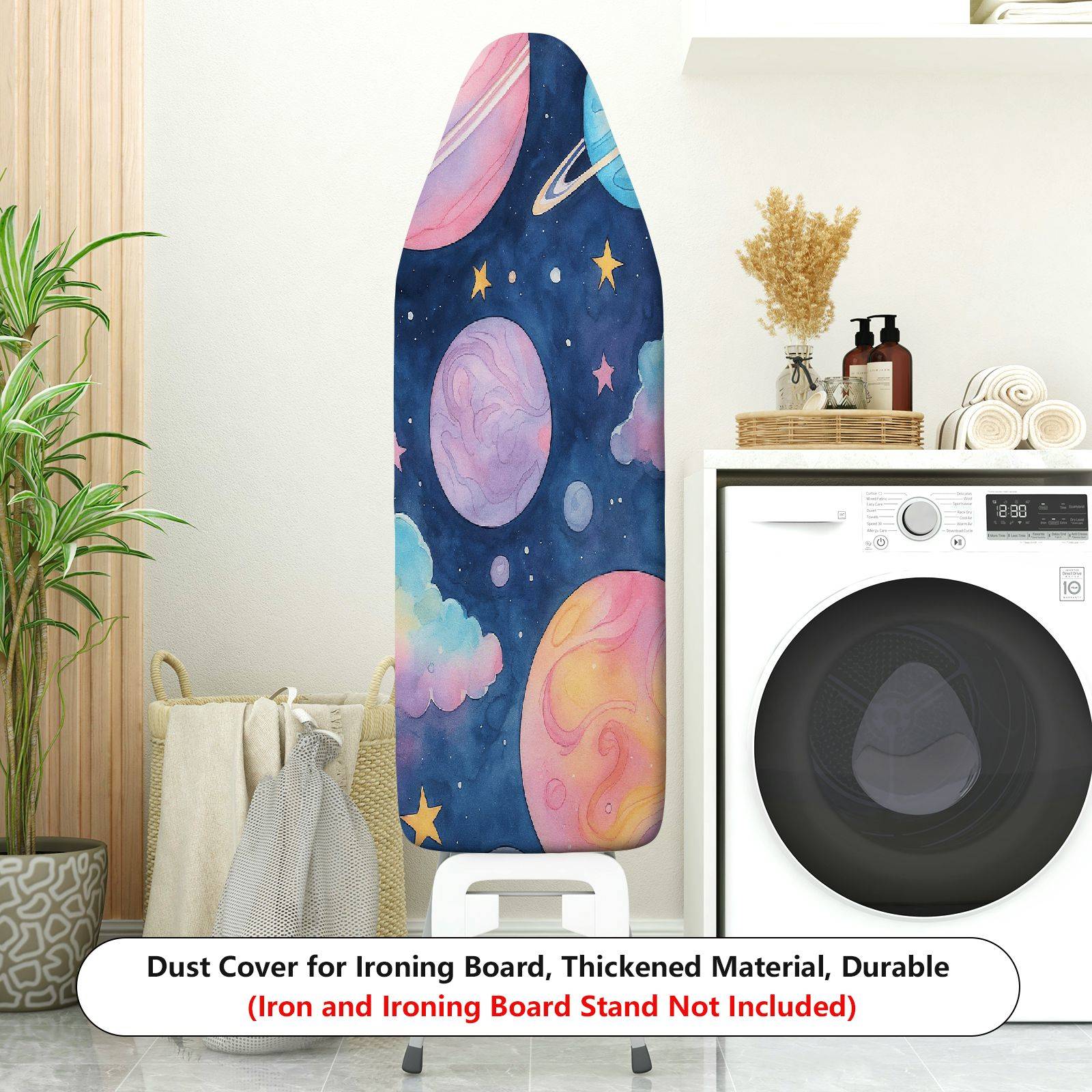 1-Piece Galaxy Space Planet Star  Ironing Board Cover, Universal Size, Without Board