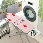 1-Piece Strawberry Face Pink  Ironing Board Cover, Universal Size, Without Board
