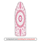 1-Piece Pink Floral Leaf Pattern Dreamcatcher  Ironing Board Cover, Universal Size, Without Board