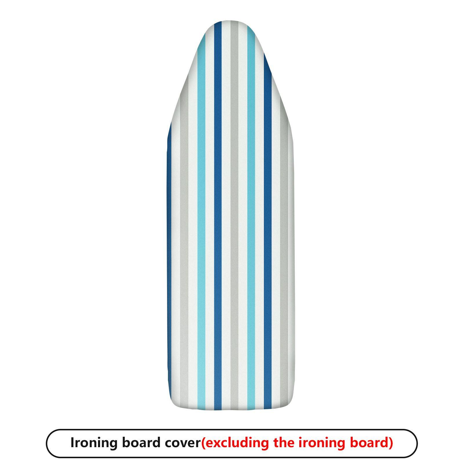 1-Piece Striped Pattern Blue Gray Modern  Ironing Board Cover, Universal Size, Without Board