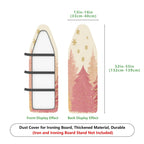 1-Piece Christmas Snowflakes Trees  Ironing Board Cover, Universal Size, Without Board