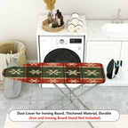 1-Piece Snowflake Plaid Christmas  Ironing Board Cover, Universal Size, Without Board