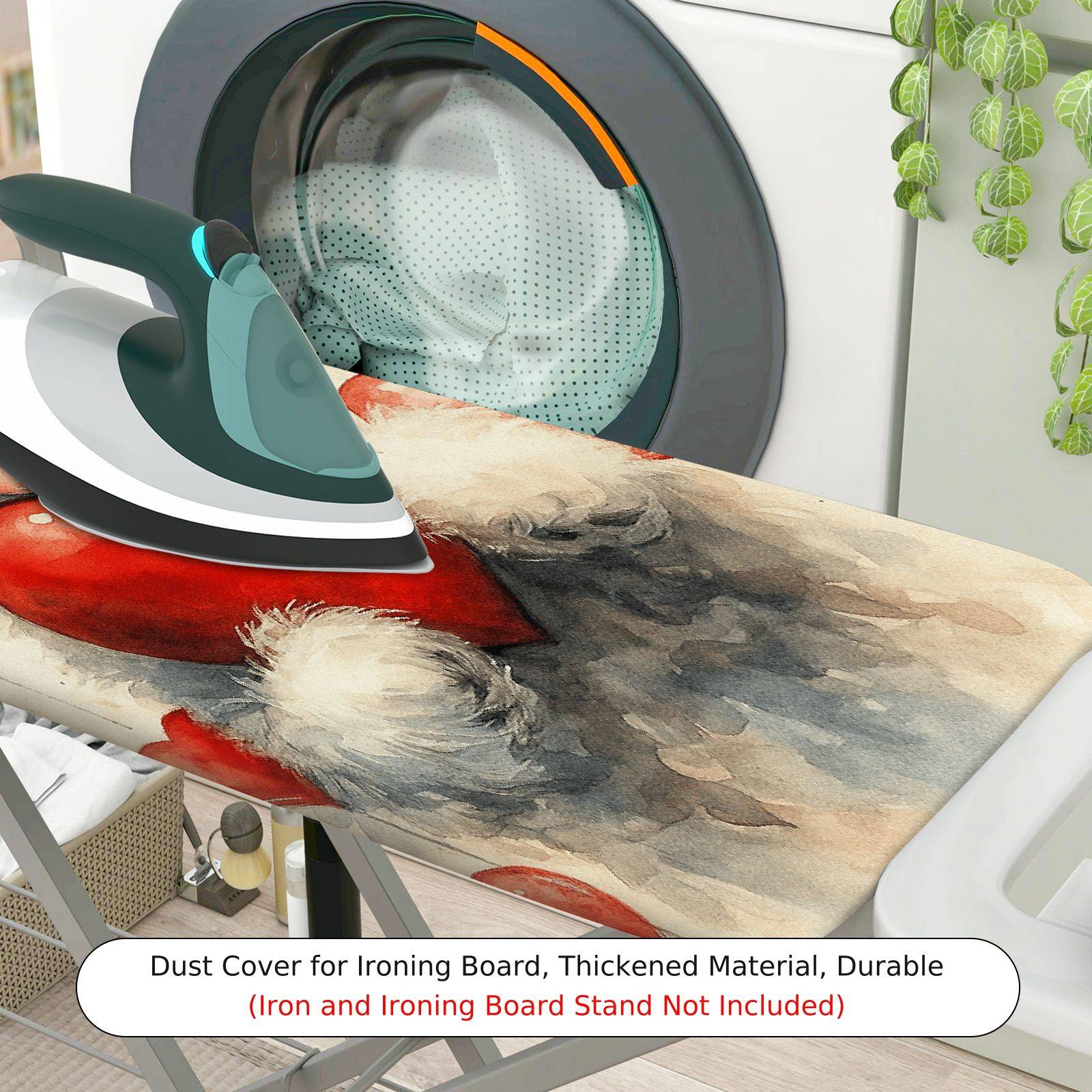 1-Piece Dog Heart Love  Ironing Board Cover, Universal Size, Without Board