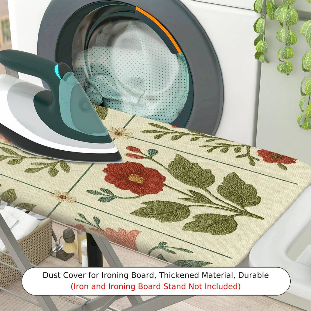 1-Piece Floral Pattern Retro Vintage  Ironing Board Cover, Universal Size, Without Board