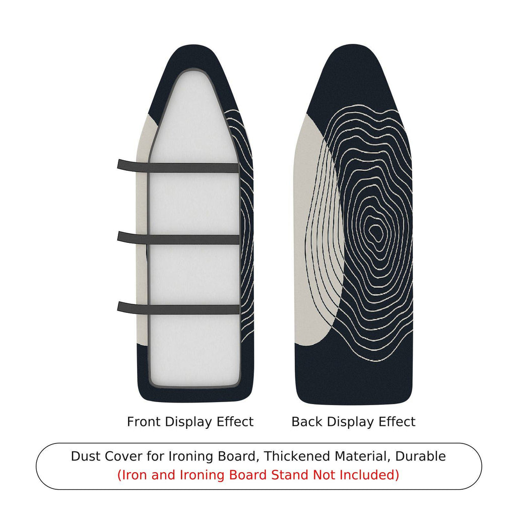 1-Piece Modern Minimalist Black and White  Ironing Board Cover, Universal Size, Without Board