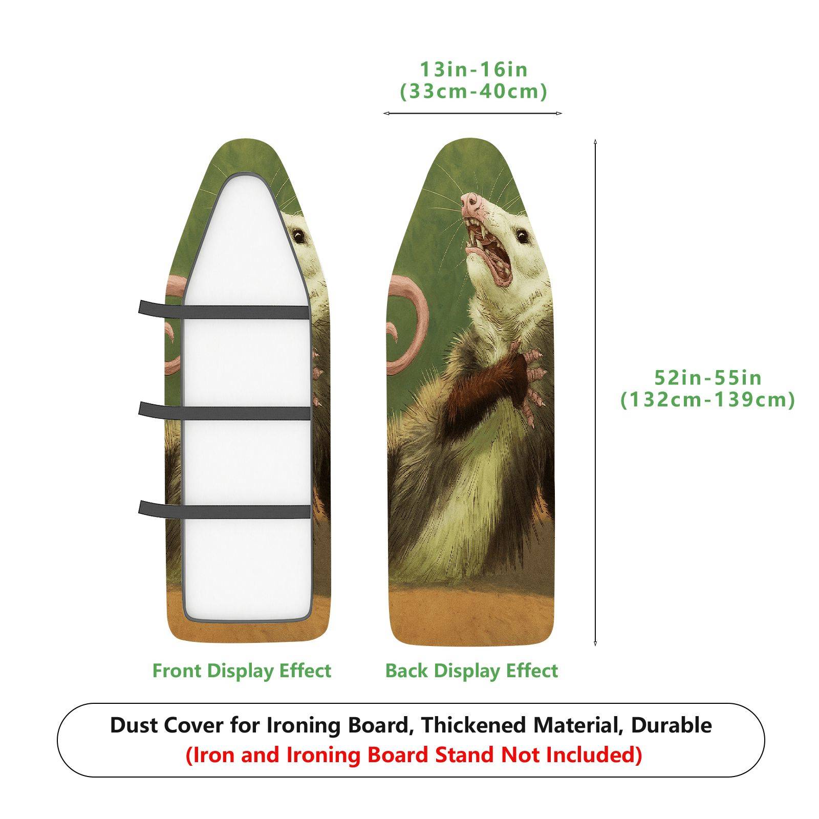 1-Piece Animal Art Nature Vintage  Ironing Board Cover, Universal Size, Without Board