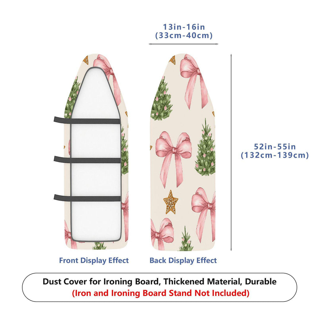 1-Piece Christmas Bow Tree Star  Ironing Board Cover, Universal Size, Without Board