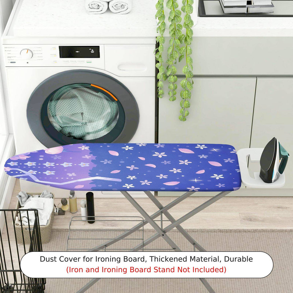1-Piece Floral Star Moon  Ironing Board Cover, Universal Size, Without Board
