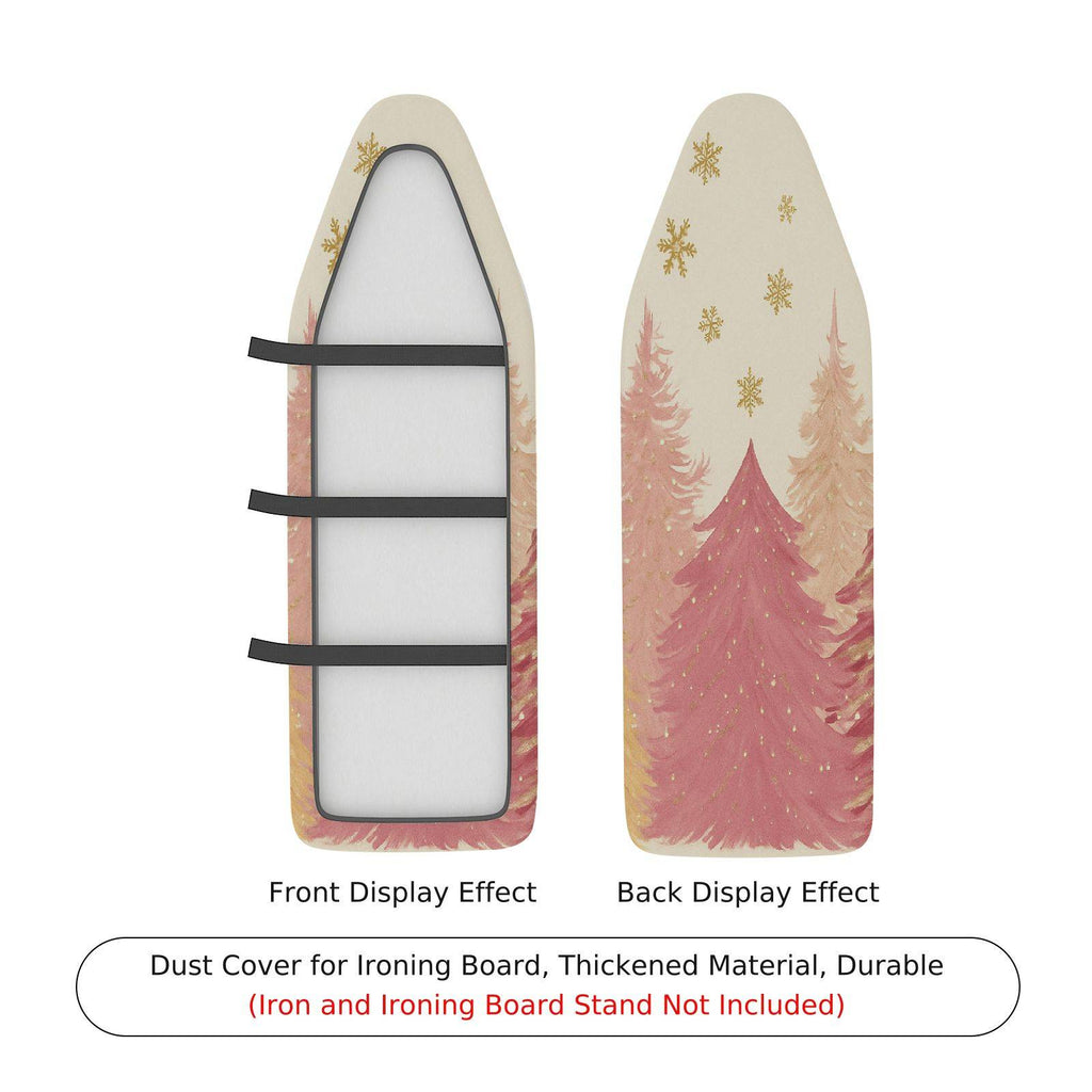 1-Piece Christmas Snowflakes Trees  Ironing Board Cover, Universal Size, Without Board
