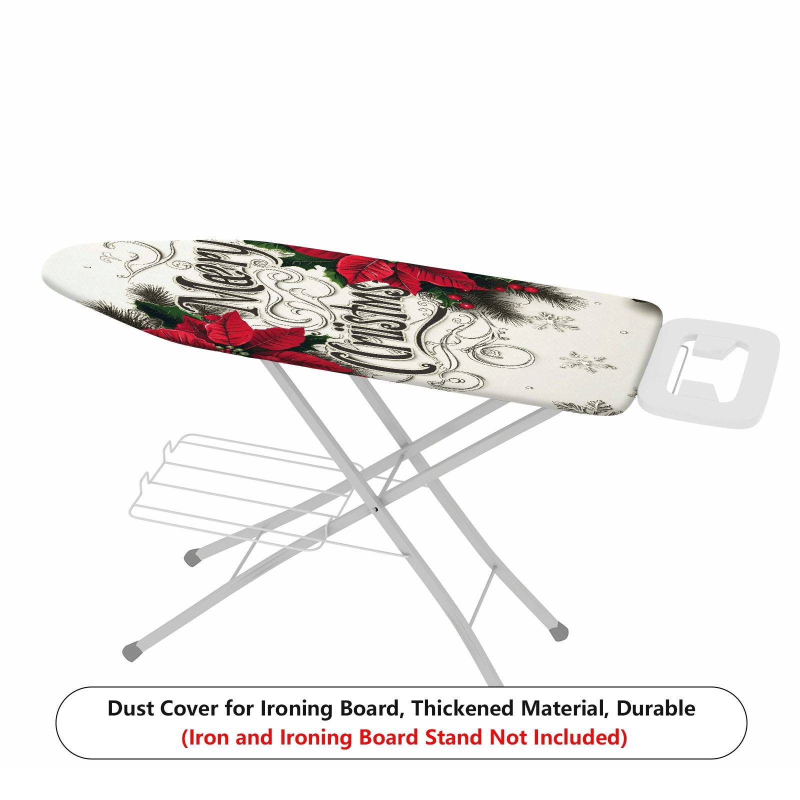 1-Piece Christmas Floral Snow  Ironing Board Cover, Universal Size, Without Board