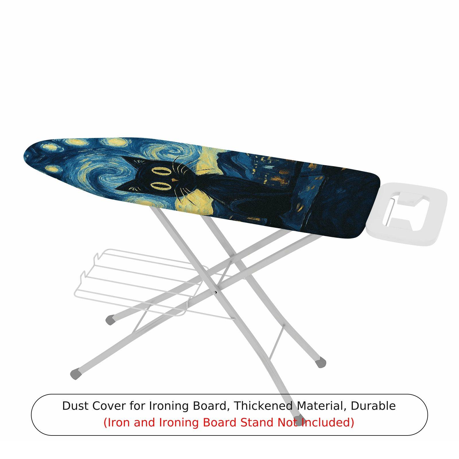 1-Piece Starry Night Cat Artistic  Ironing Board Cover, Universal Size, Without Board