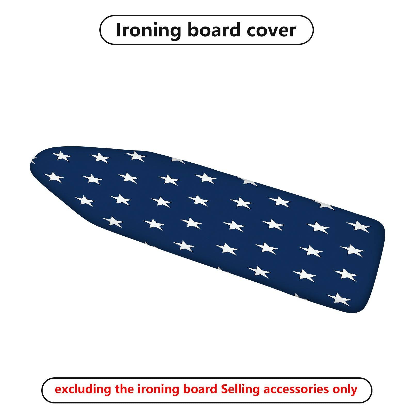 1-Piece Star Pattern Blue American  Ironing Board Cover, Universal Size, Without Board