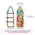 1-Piece Tropical Beach Floral Shell  Ironing Board Cover, Universal Size, Without Board