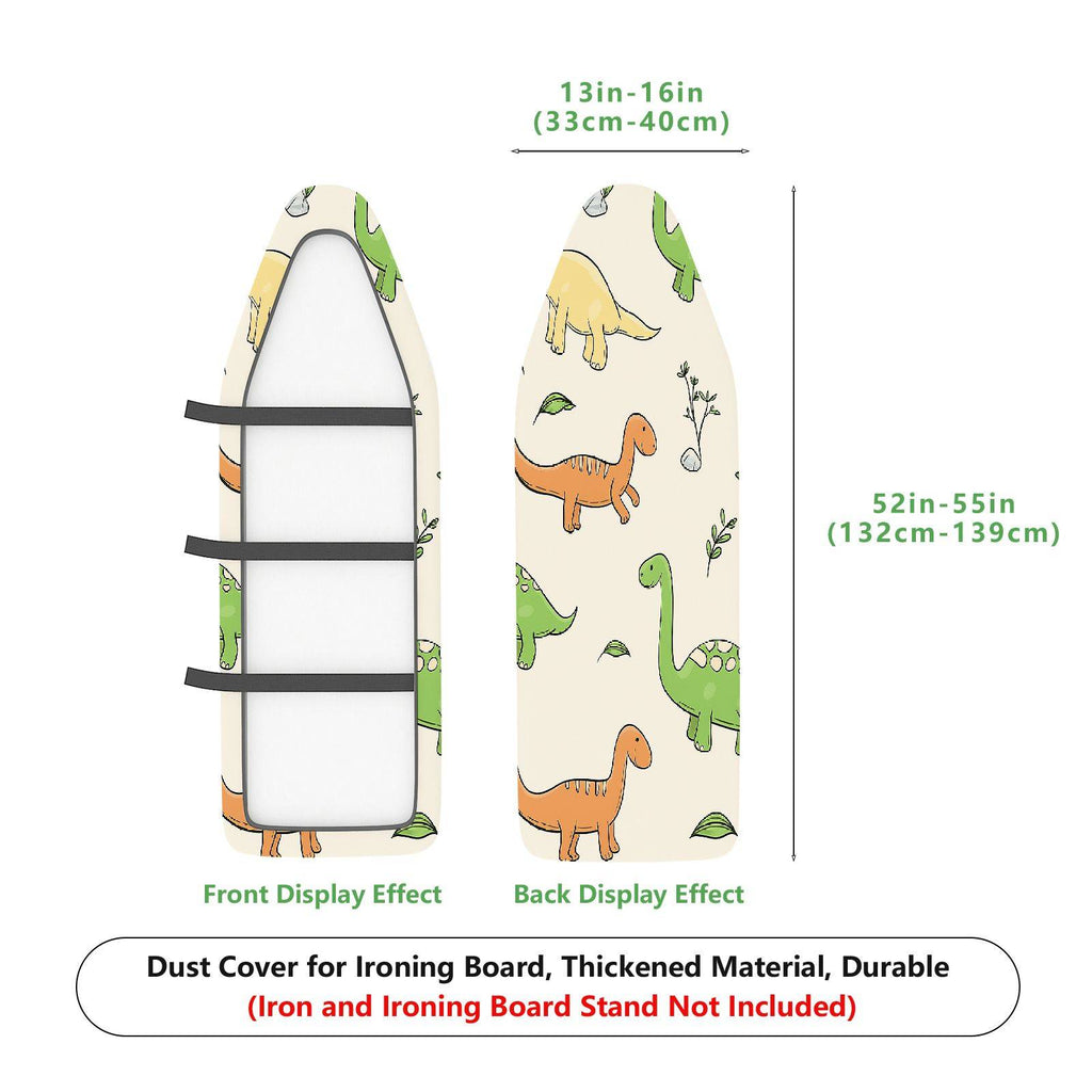 1-Piece Dinosaur  Animal Green  Ironing Board Cover, Universal Size, Without Board