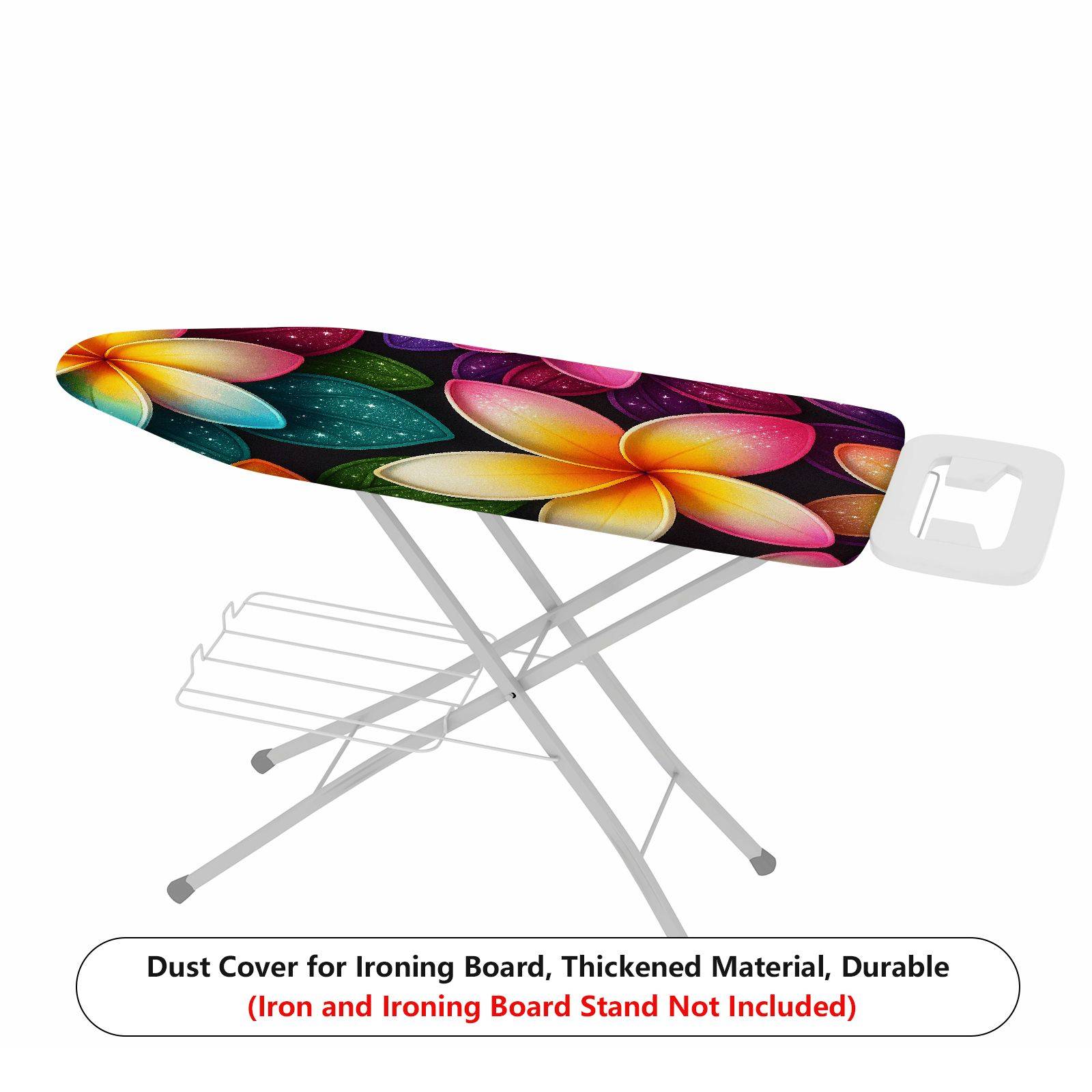 1-Piece Vibrant Floral Colorful Tropical  Ironing Board Cover, Universal Size, Without Board