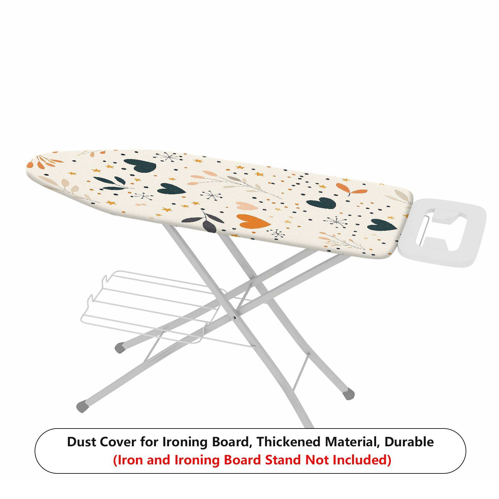 1-Piece Heart Star Floral  Ironing Board Cover, Universal Size, Without Board