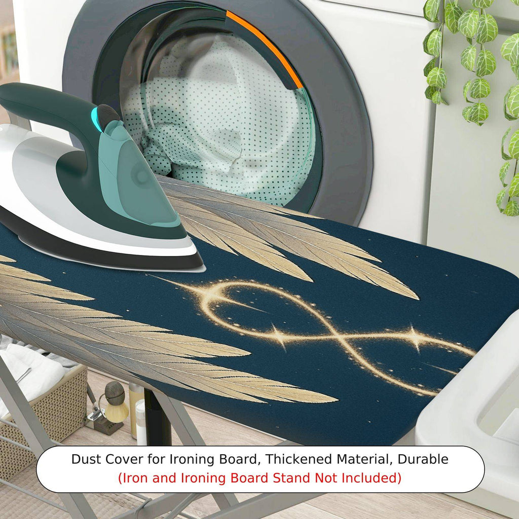 1-Piece Angel Wings Starry Night Glitter  Ironing Board Cover, Universal Size, Without Board