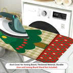 1-Piece Christmas Tree Festive Plaid  Ironing Board Cover, Universal Size, Without Board