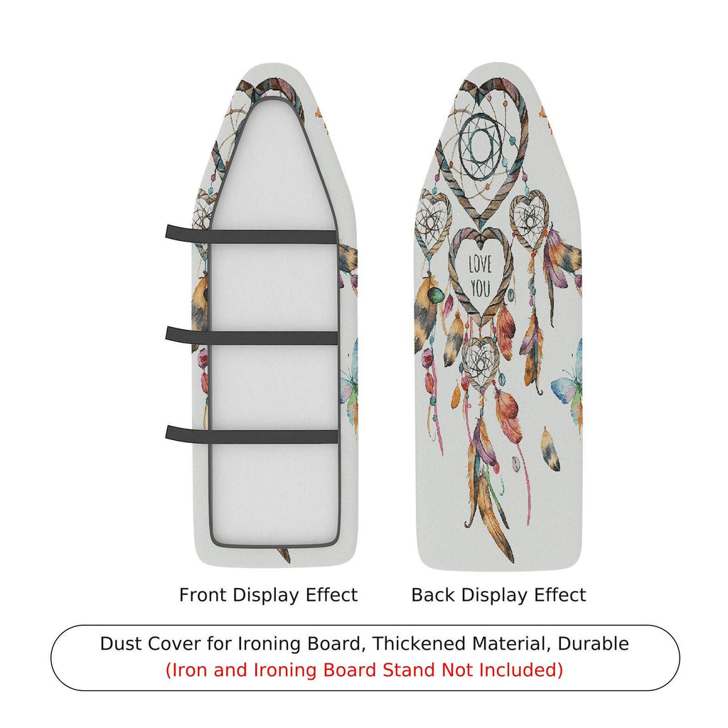 1-Piece Feather Dreamcatcher Butterfly  Ironing Board Cover, Universal Size, Without Board