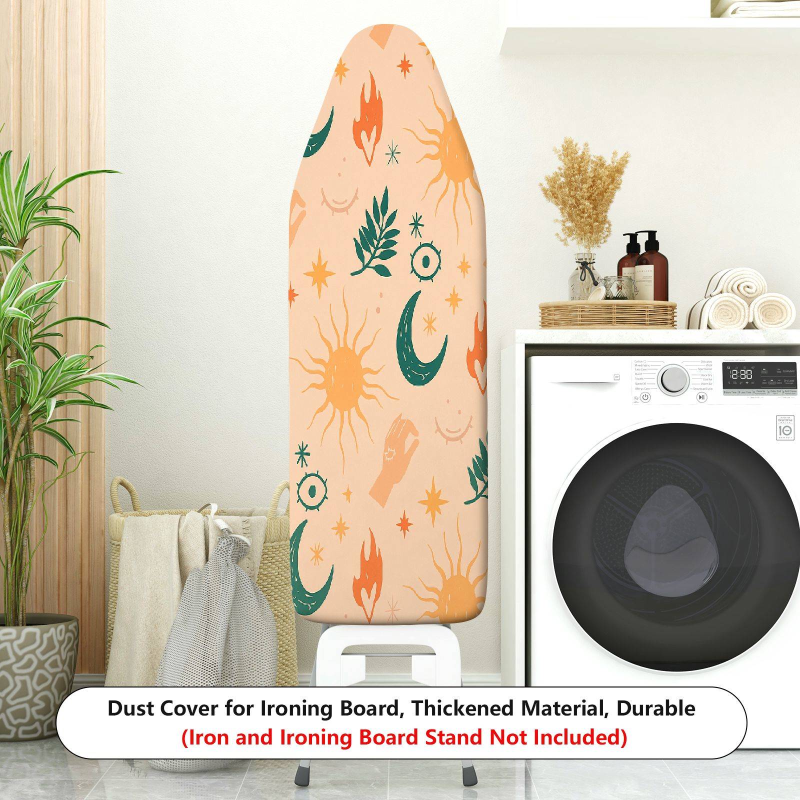 1-Piece Sun Moon Stars  Ironing Board Cover, Universal Size, Without Board