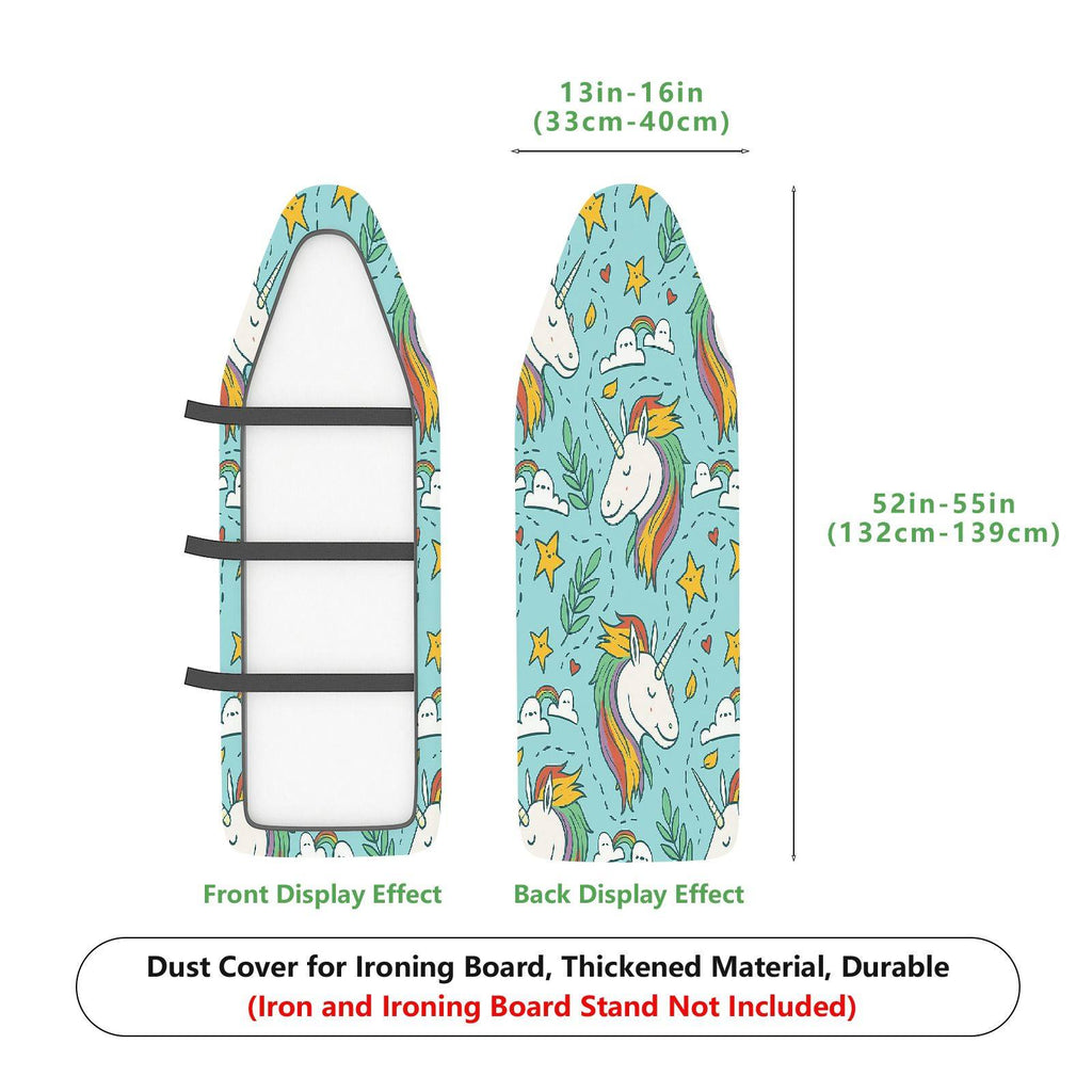 1-Piece Unicorn Star Colorful  Ironing Board Cover, Universal Size, Without Board