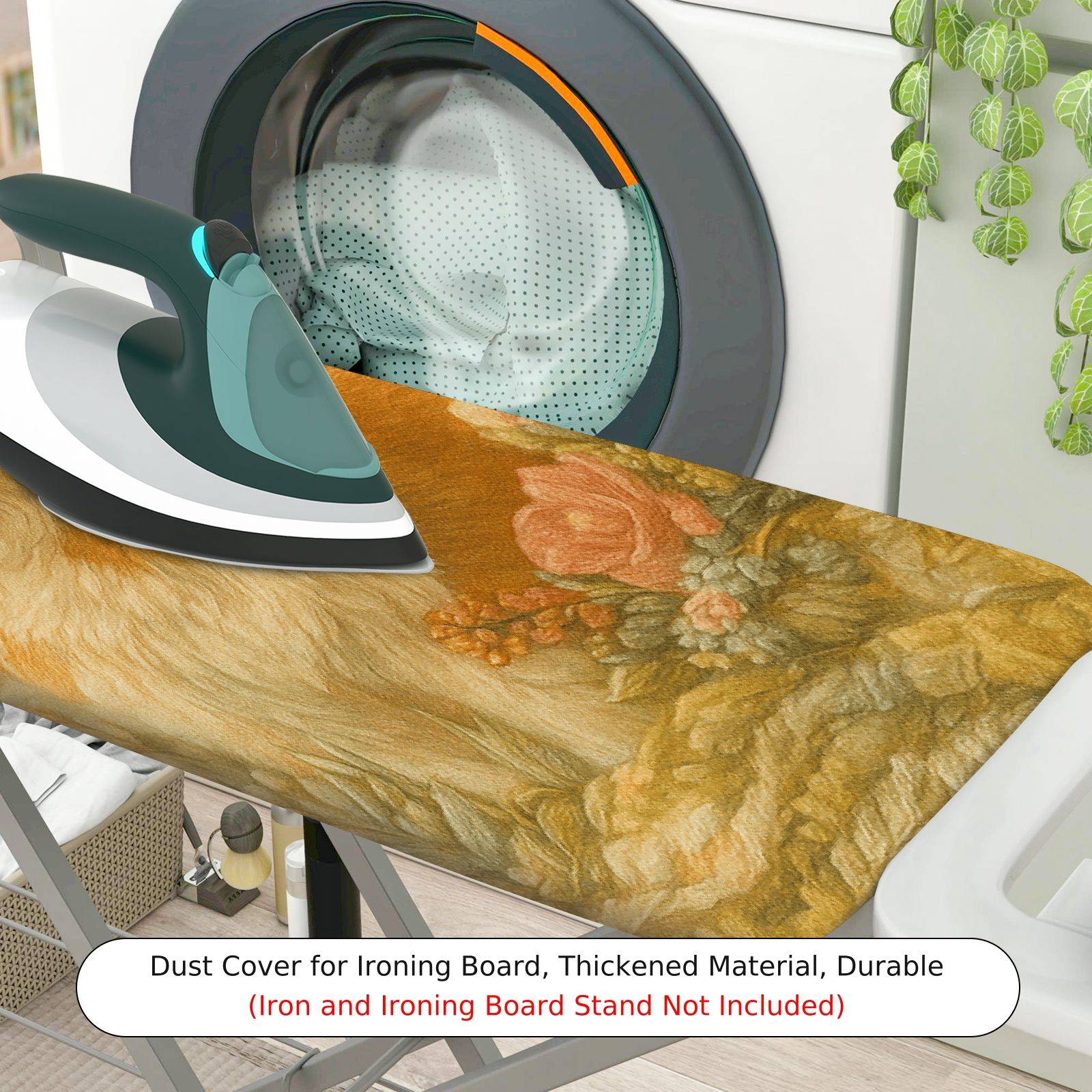 1-Piece Animal Floral Art  Ironing Board Cover, Universal Size, Without Board