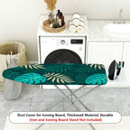 1-Piece Tropical Leaf Plant Pattern Green  Ironing Board Cover, Universal Size, Without Board
