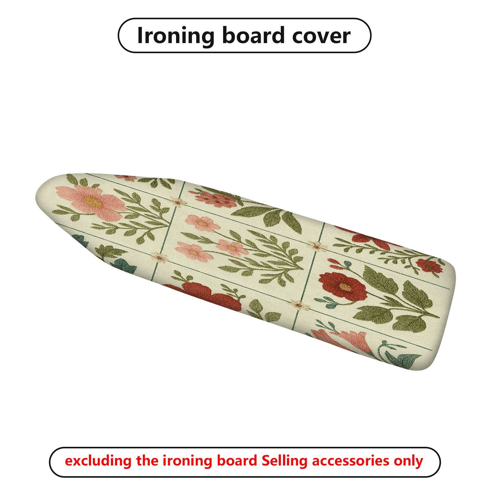 1-Piece Floral Pattern Retro Vintage  Ironing Board Cover, Universal Size, Without Board
