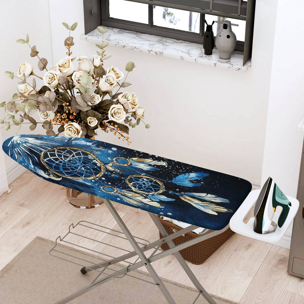 1-Piece Dreamcatcher Feathers Night  Ironing Board Cover, Universal Size, Without Board