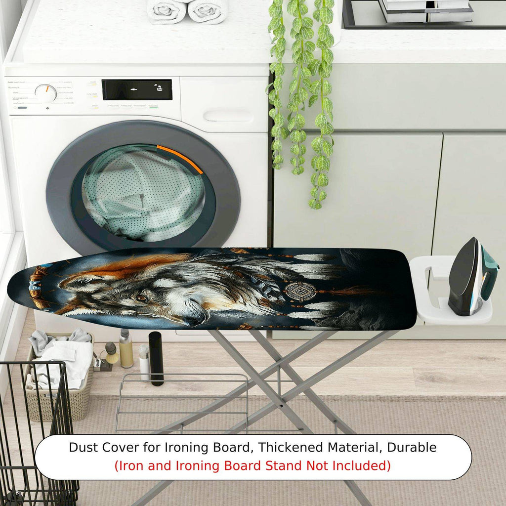 1-Piece Wolf Feather Dreamcatcher  Ironing Board Cover, Universal Size, Without Board