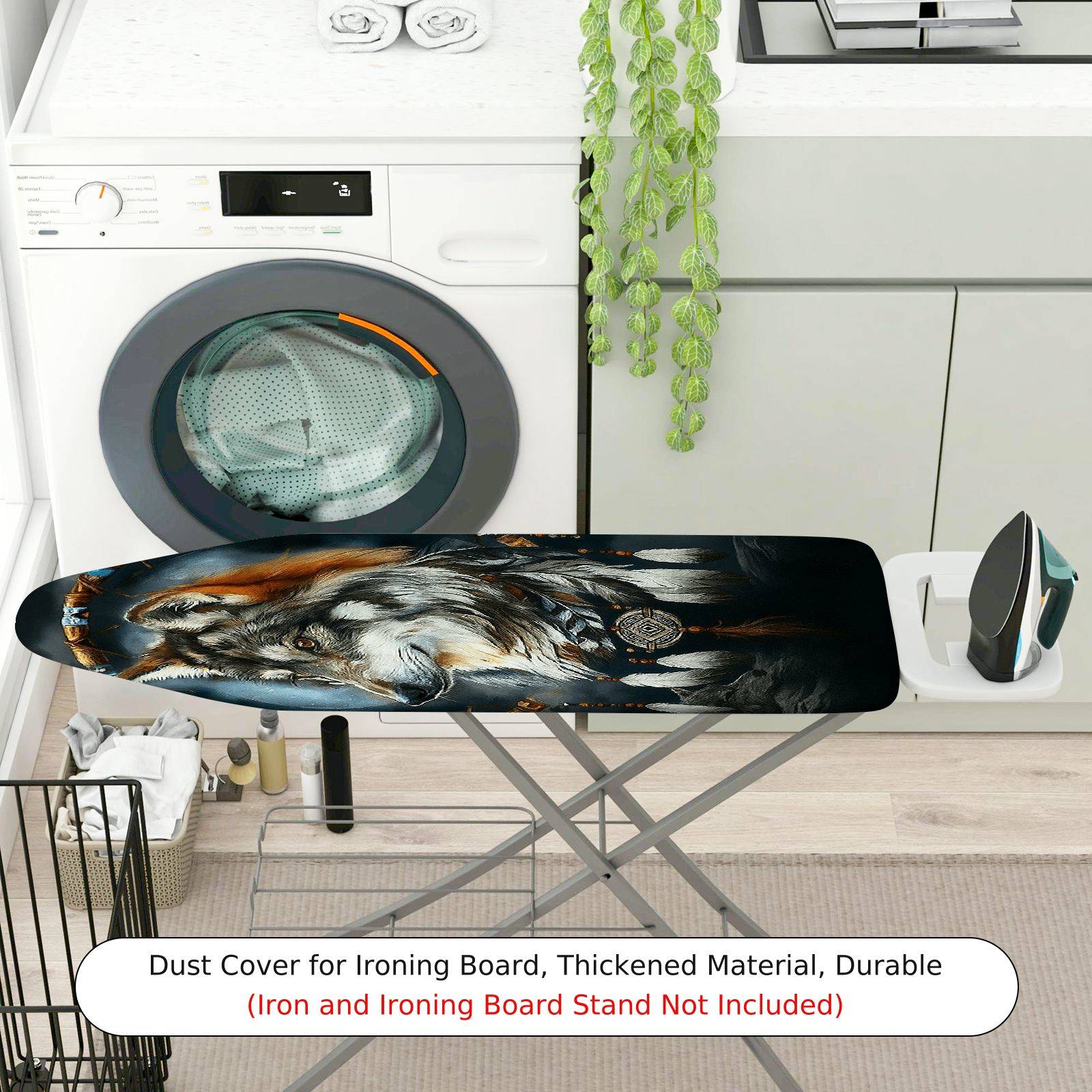 1-Piece Wolf Feather Dreamcatcher  Ironing Board Cover, Universal Size, Without Board