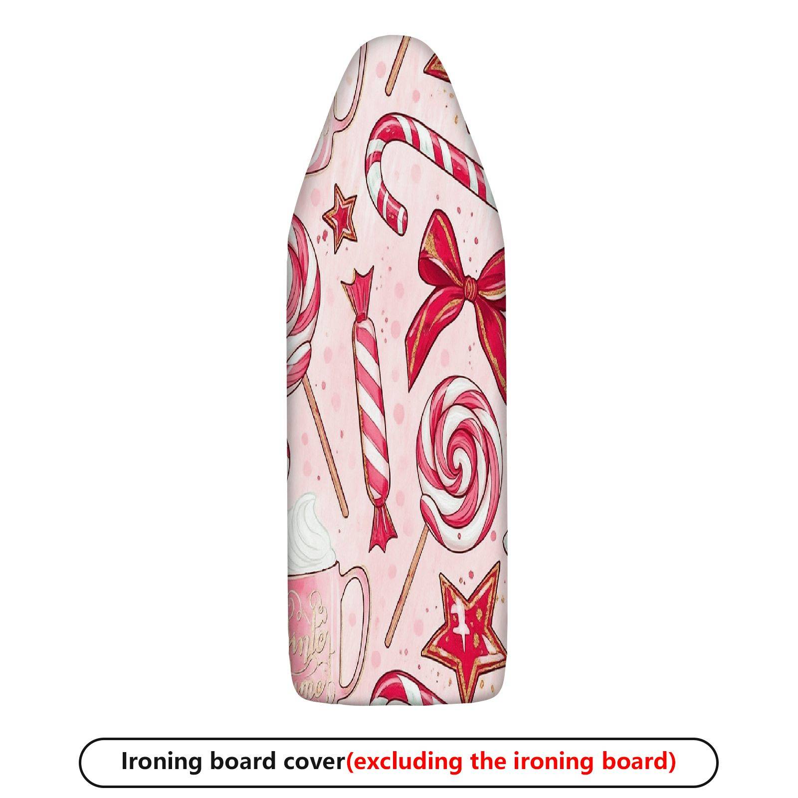 1-Piece Candy Christmas Ribbon  Ironing Board Cover, Universal Size, Without Board