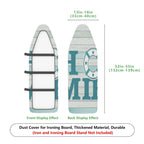 1-Piece Nautical Anchor Blue Striped  Ironing Board Cover, Universal Size, Without Board