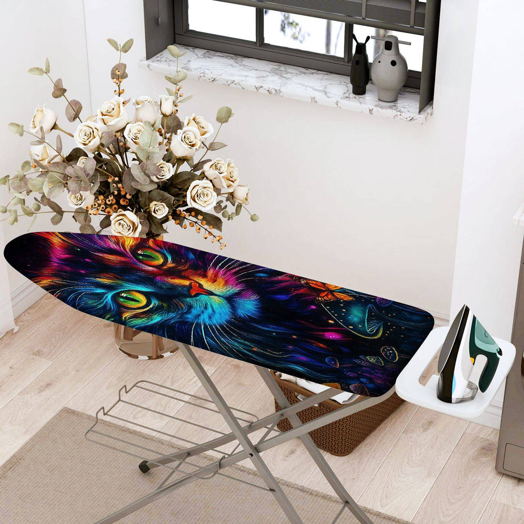 1-Piece Colorful Cat Galaxy  Ironing Board Cover, Universal Size, Without Board
