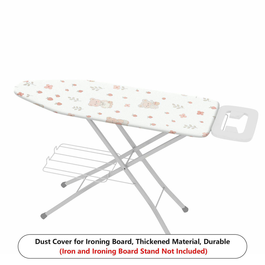 1-Piece Cute Bear Floral Strawberry  Ironing Board Cover, Universal Size, Without Board