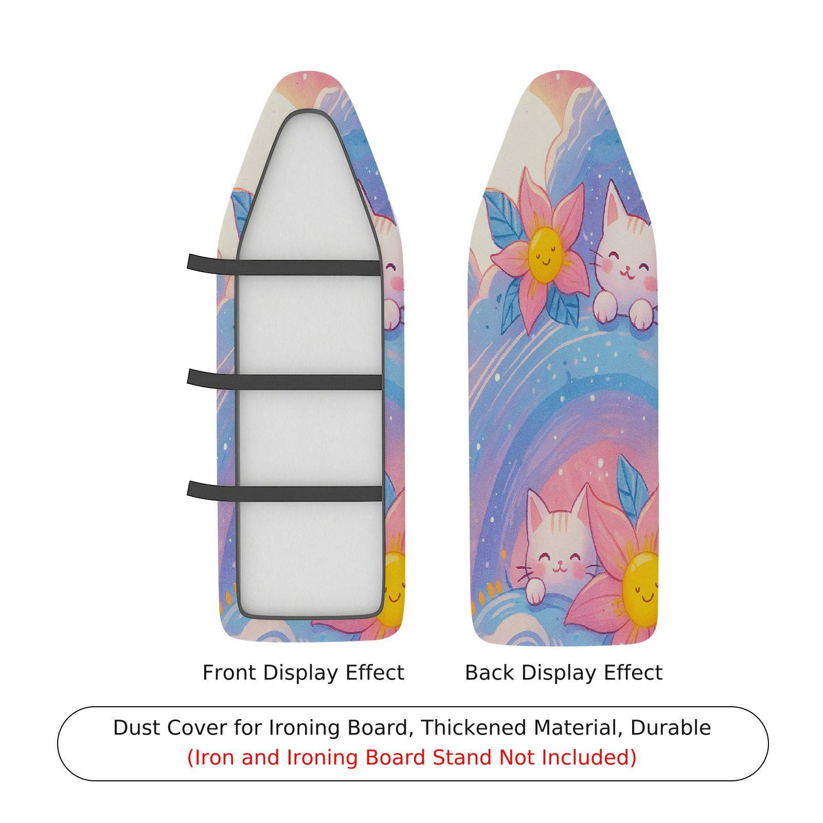 1-Piece Cute Floral Star  Ironing Board Cover, Universal Size, Without Board