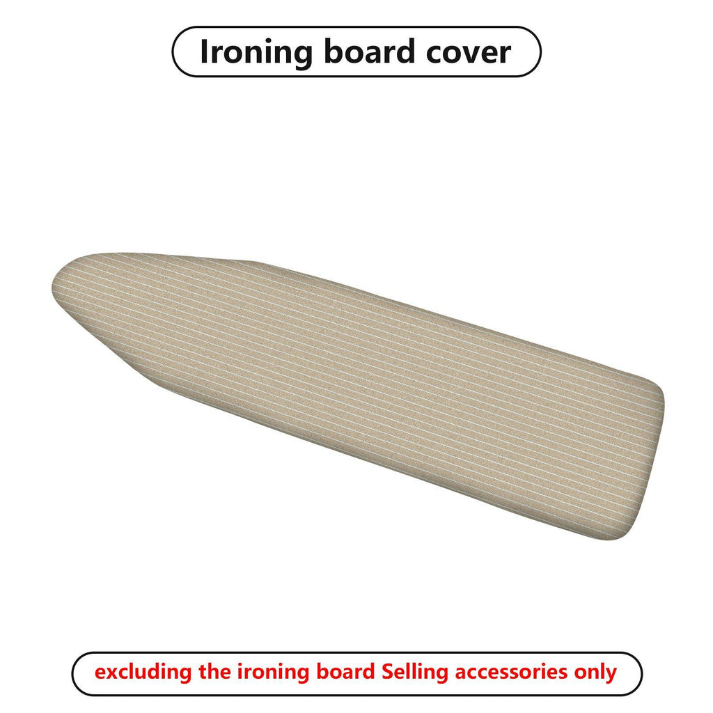 1-Piece Striped Beige Simple  Ironing Board Cover, Universal Size, Without Board
