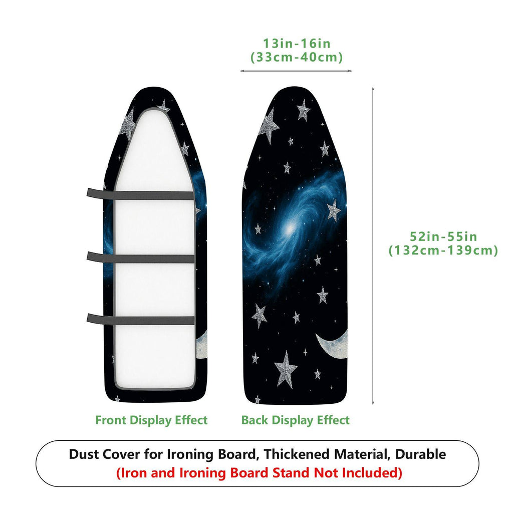 1-Piece Galaxy Moon Stars  Ironing Board Cover, Universal Size, Without Board
