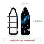 1-Piece Galaxy Moon Stars  Ironing Board Cover, Universal Size, Without Board