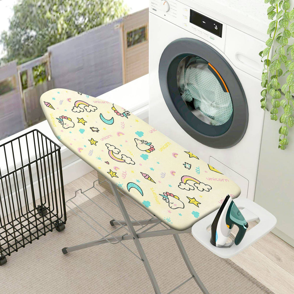 1-Piece Unicorn Cloud Star  Ironing Board Cover, Universal Size, Without Board