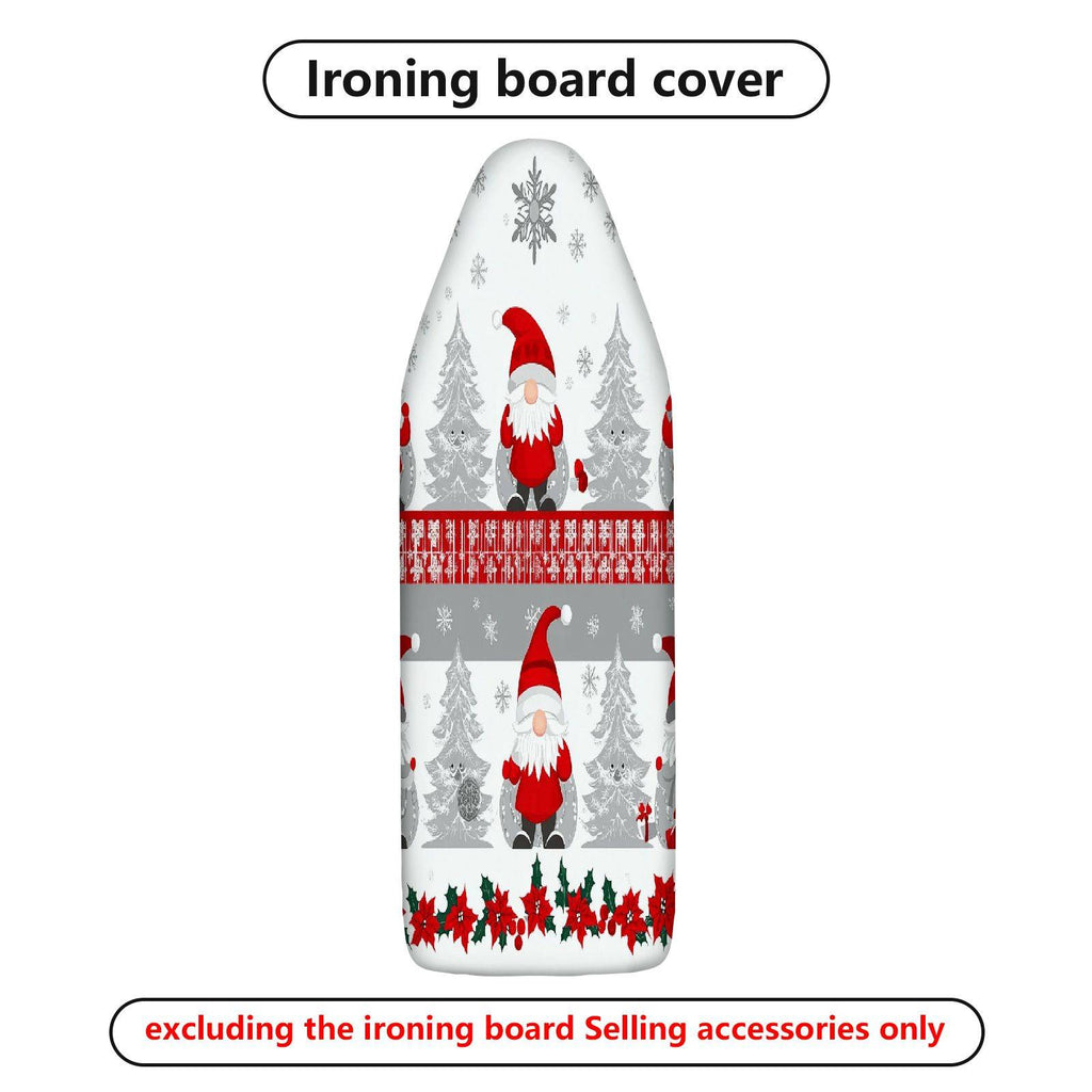 1-Piece Santa Claus Snowflake Christmas Tree  Ironing Board Cover, Universal Size, Without Board