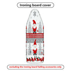 1-Piece Santa Claus Snowflake Christmas Tree  Ironing Board Cover, Universal Size, Without Board