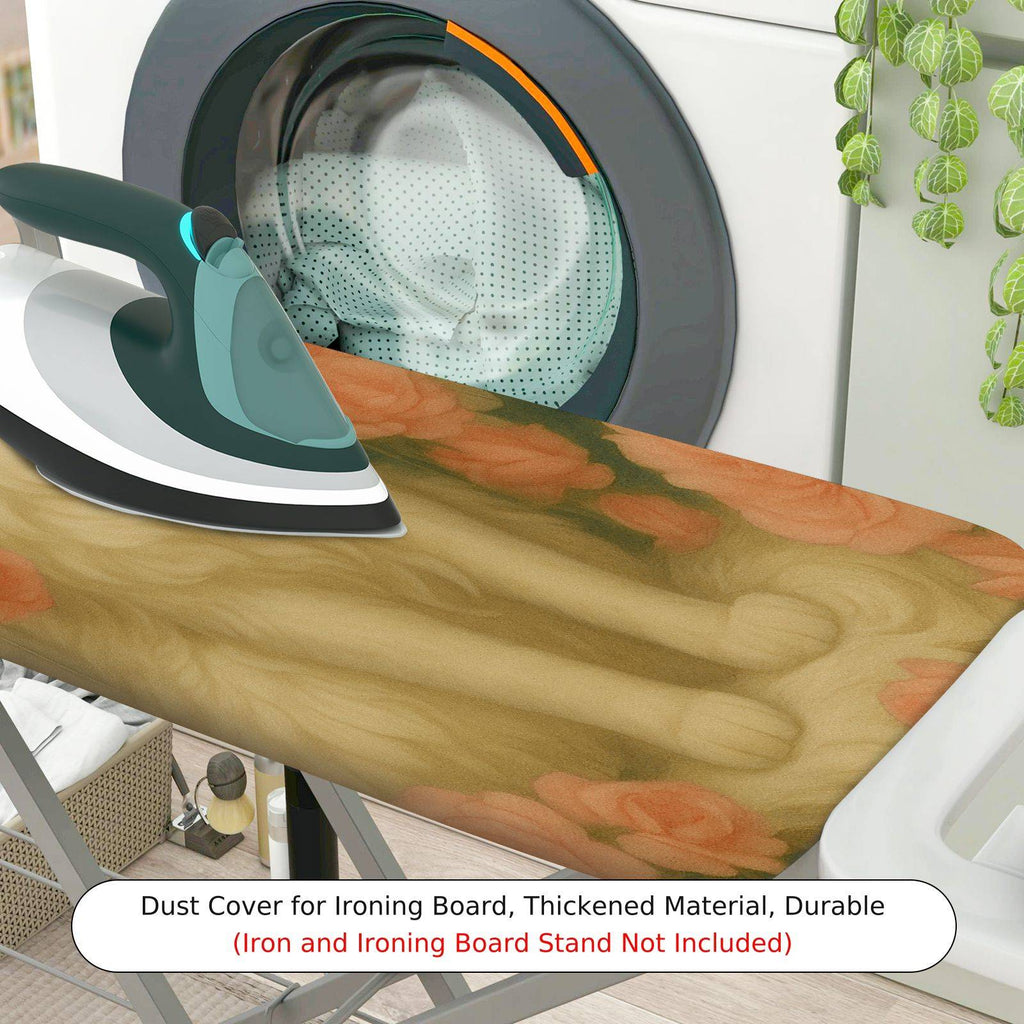 1-Piece Cat Floral Art  Ironing Board Cover, Universal Size, Without Board