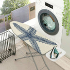 1-Piece Nautical Starfish Ocean  Ironing Board Cover, Universal Size, Without Board