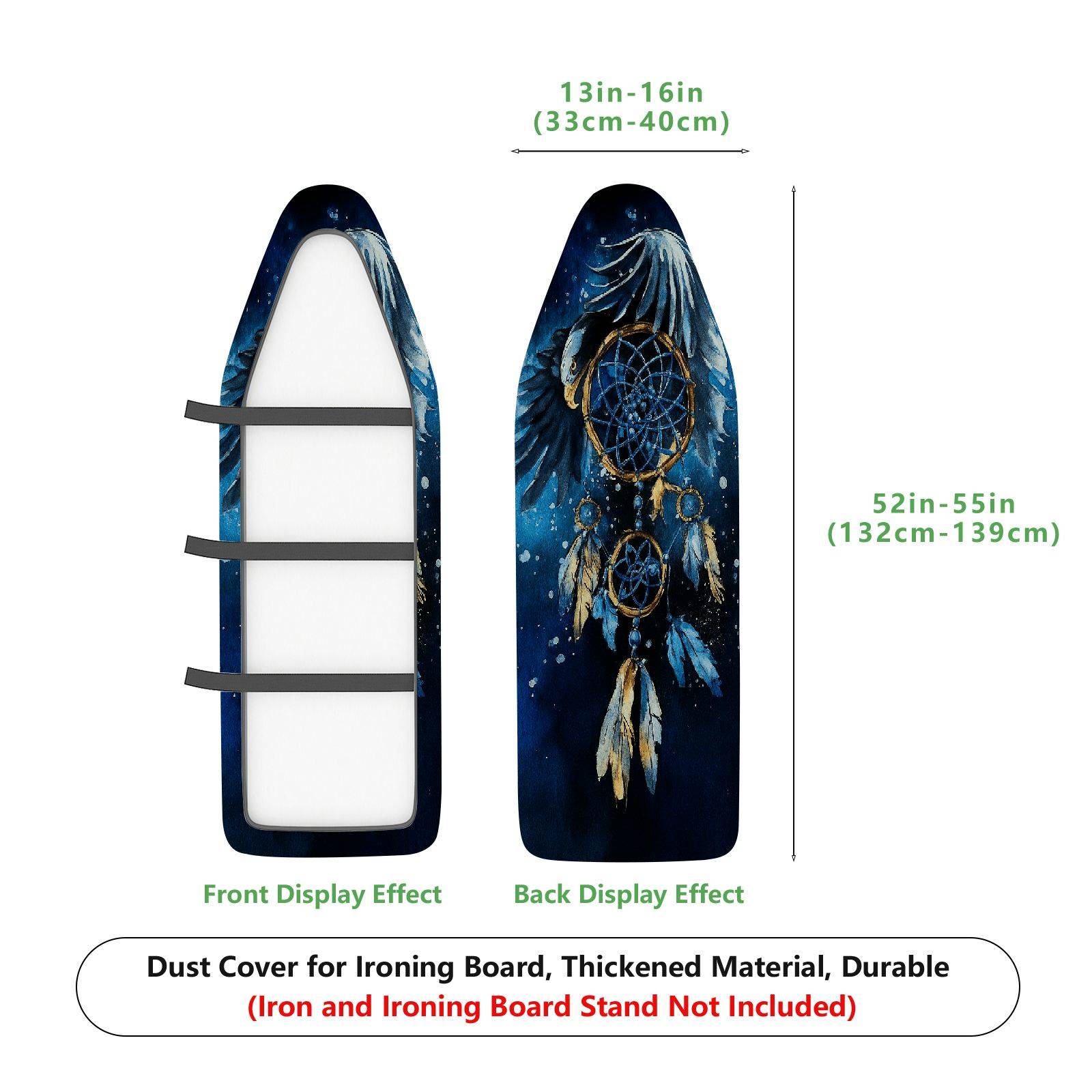 1-Piece Dreamcatcher Feather Night Sky  Ironing Board Cover, Universal Size, Without Board