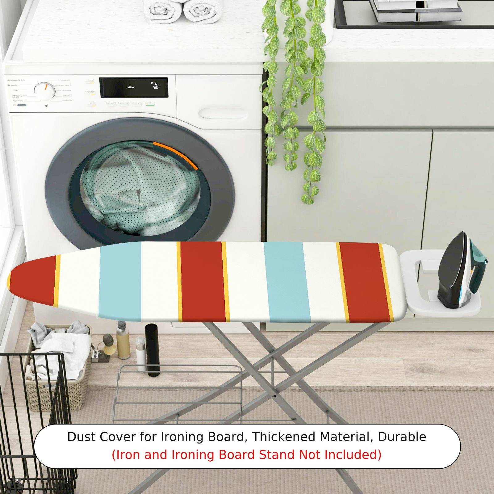 1-Piece Striped Colorful Soft  Ironing Board Cover, Universal Size, Without Board